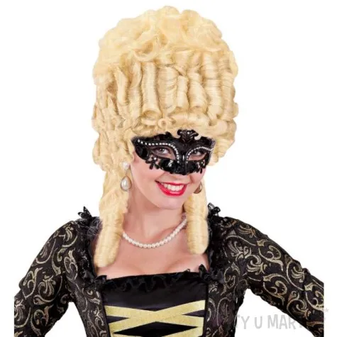 maska karnawalowa wenecka czarny widmann