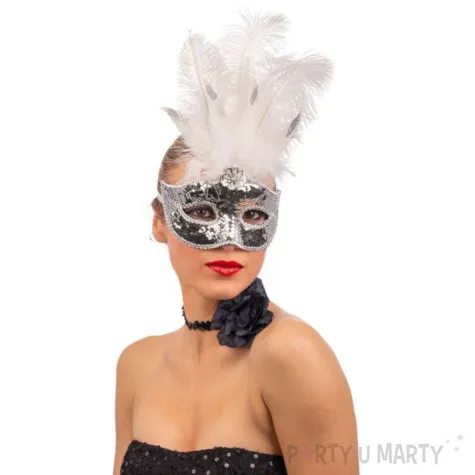 maska karnawalowa wenecka z cekinami carnival toys