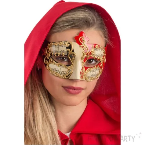 maska karnawalowa wenecka z nutami mix carnival toys