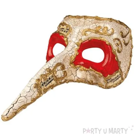 maska karnawalowa wenecki lekarz zlota godan