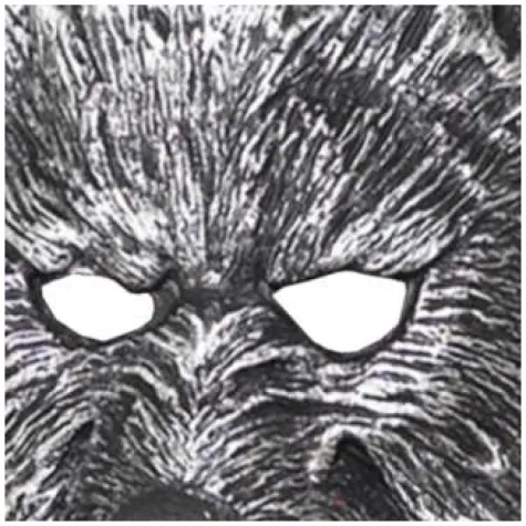 maska karnawalowa wilk gotycki szara smiffys