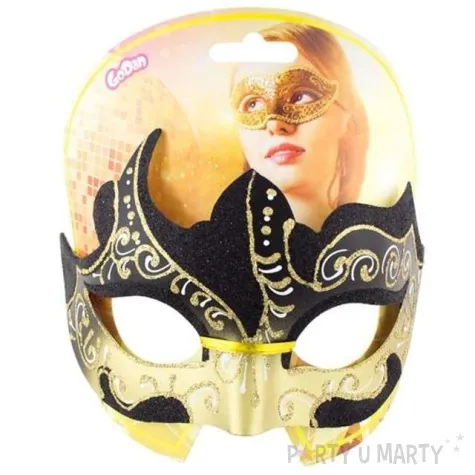 maska karnawalowa zatancz ze mna czarna