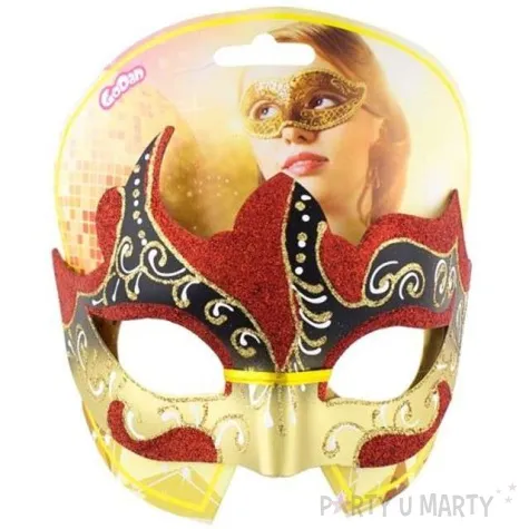 maska karnawalowa zatancz ze mna czerwona