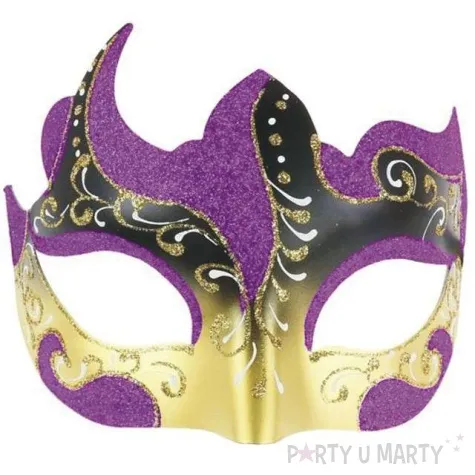 maska karnawalowa zatancz ze mna fioletowa