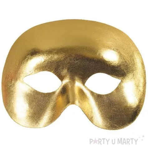 maska karnawalowa zlota nieznajoma