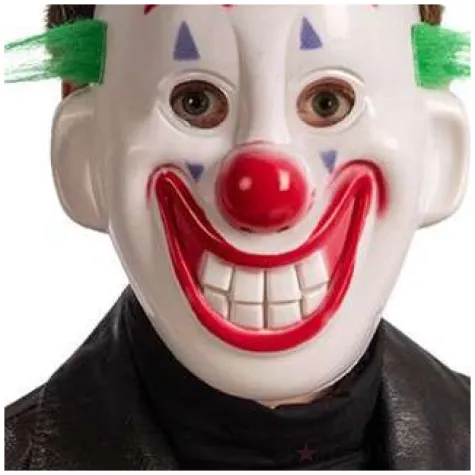 maska klaun joker plastikowa carnival toys