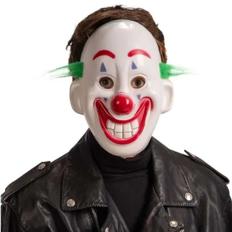 maska klaun joker plastikowa carnival toys