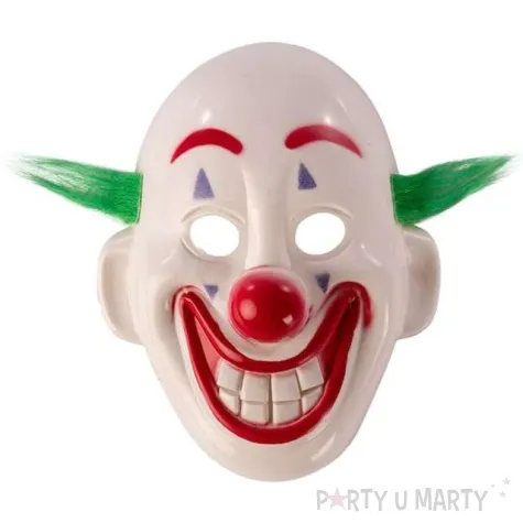 maska klaun joker plastikowa carnival toys