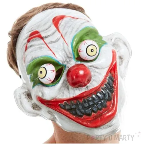 maska klaun plastikowa smiffys