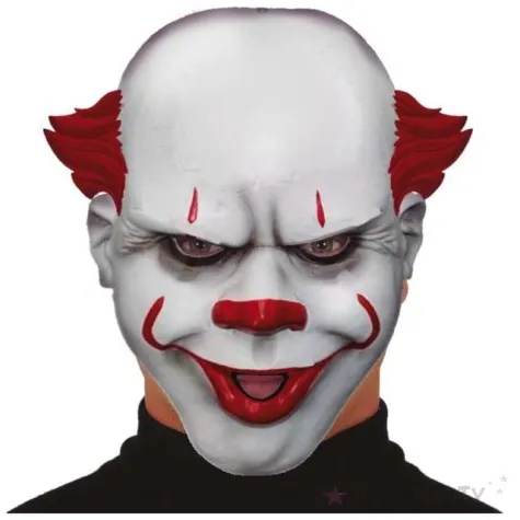 maska klaun psychopata plastikowa guirca