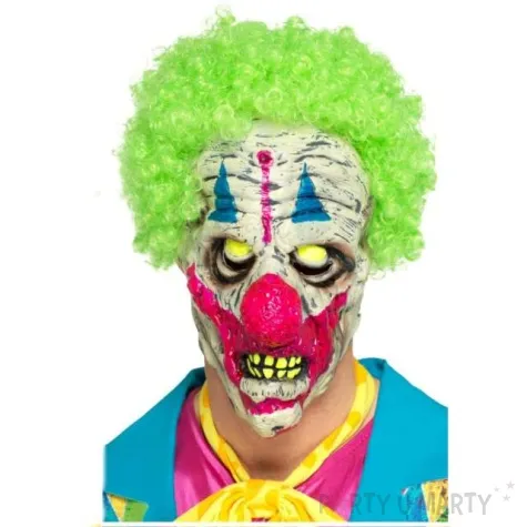 maska klaun psychopata swiecaca w ciemnosci lateksowa smiffys
