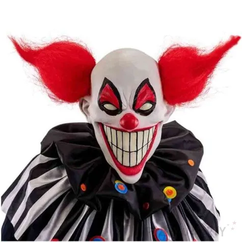 maska klaun szaleniec lateksowe carnival toys