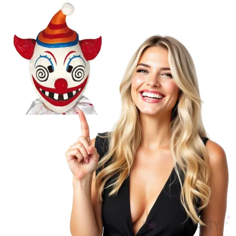 maska klaun szalony lateksowa guirca