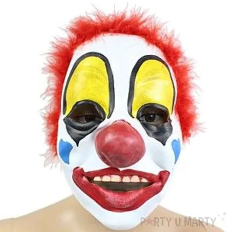 maska klaun zjarany lateksowa straszna 09