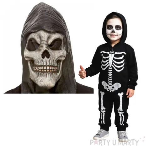 maska kosciotrup z kapturem smiffys