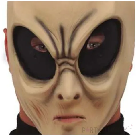 maska kosmita ufoludek lateksowa guirca