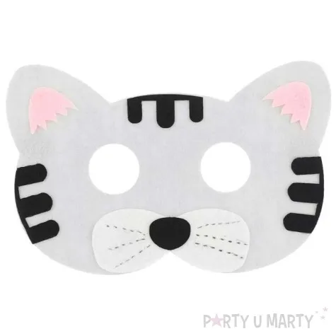 maska kotek szary filcowa godan