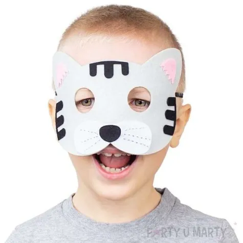 maska kotek szary filcowa godan