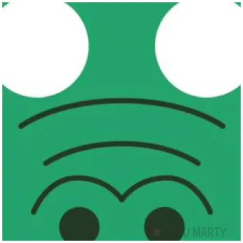 maska krokodyl filcowa partypal