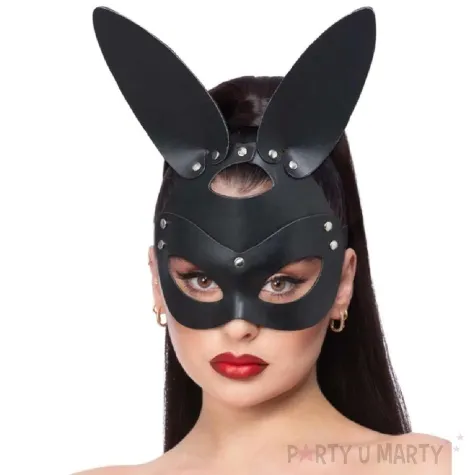 maska krolik skorzany fever czarny smiffys