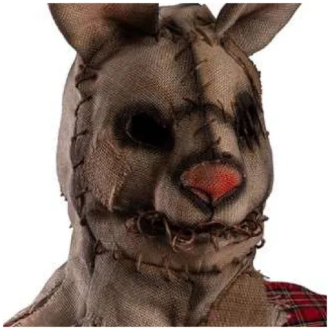 maska krolik z horroru brazowa jutowa carnival toys