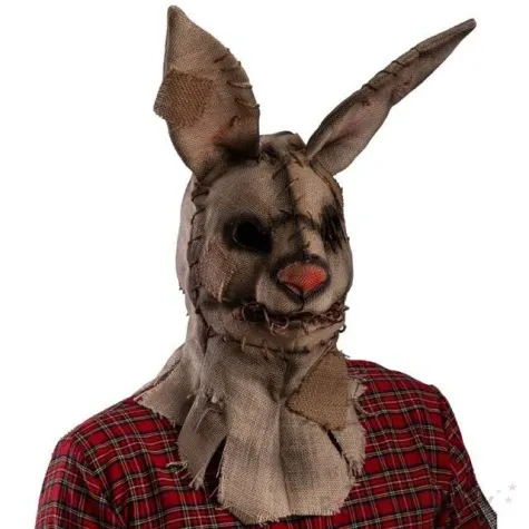 maska krolik z horroru brazowa jutowa carnival toys