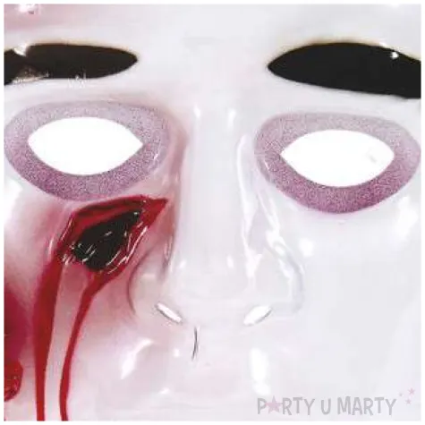 maska krwawa twarz plastikowa widmann