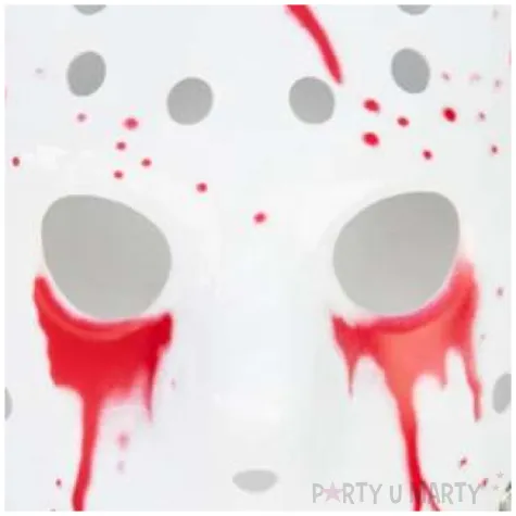 maska krwawy jason piatek 13 biala partypal