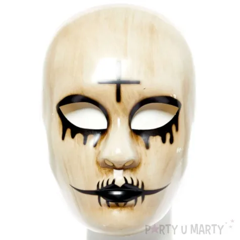 maska kultystka z krzyzem amscan
