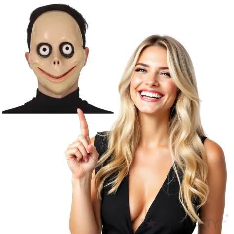 maska lalka momo plastikowa guirca