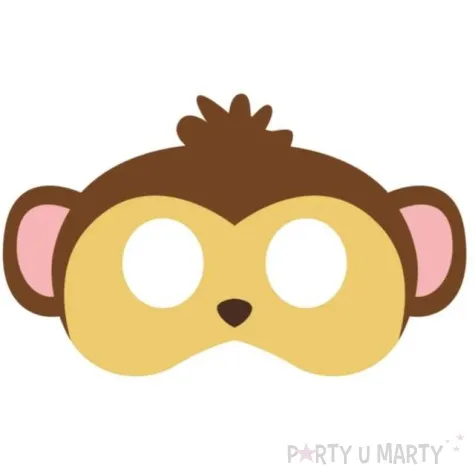 maska malpka filcowa partypal