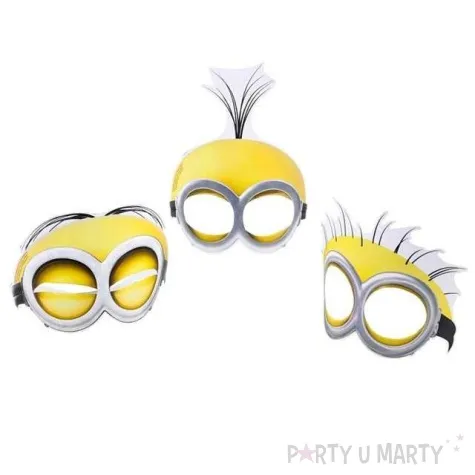 maska minions papierowa 6 szt