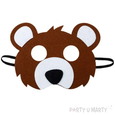 maska mis niedzwiedz filcowa kraszek