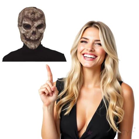 maska mroczna czaszka lateksowa guirca