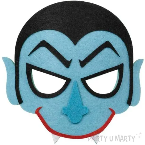 maska niebieski wampirek filcowa amscan