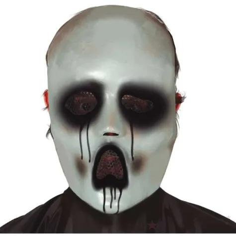 maska niemy krzyk grozy biala guirca