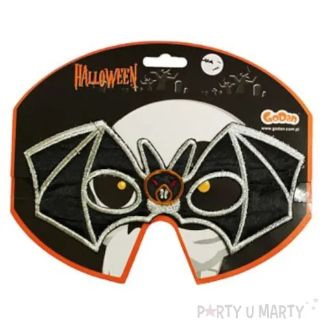 maska nietoperz materialowa czarna