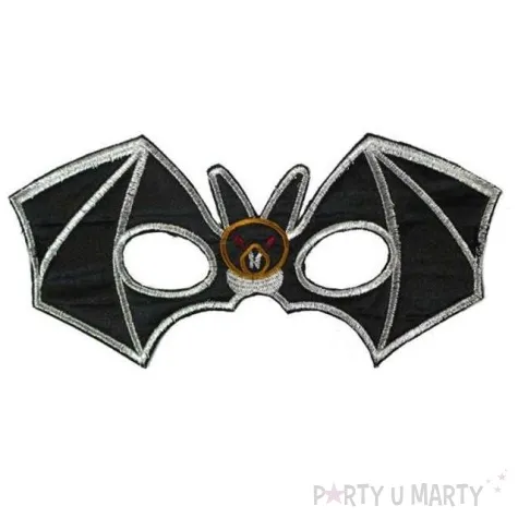 maska nietoperz materialowa czarna