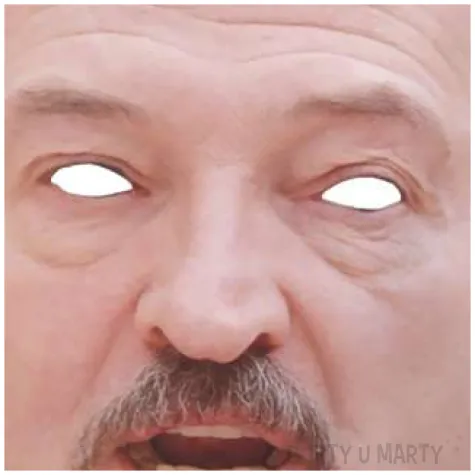 maska papierowa alaksander lukaszenka powergift