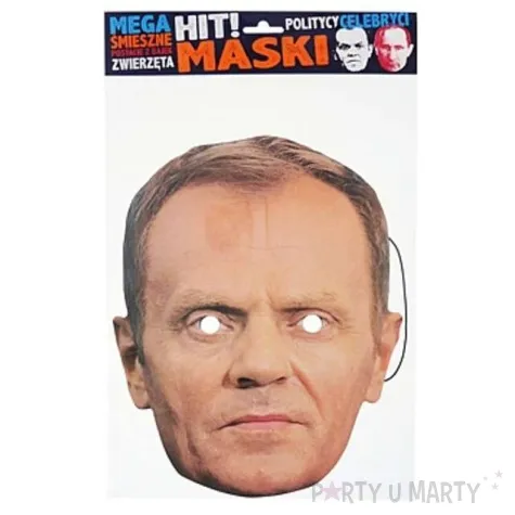 maska papierowa donald tusk powergift