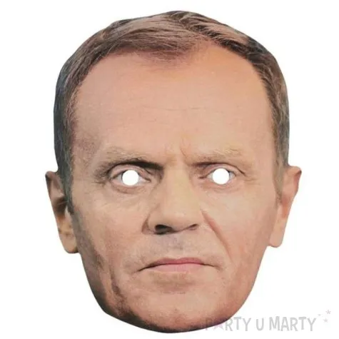 maska papierowa donald tusk powergift