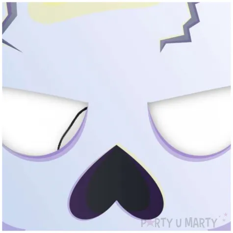 maska papierowa halloween czaszka peknieta rozm uniwersalny