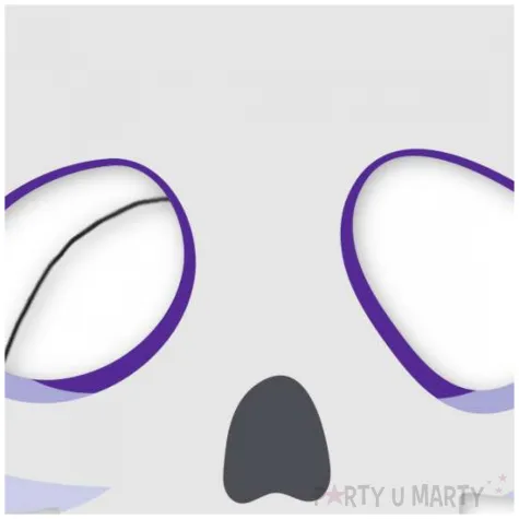 maska papierowa halloween czaszka rozm uniwersalny