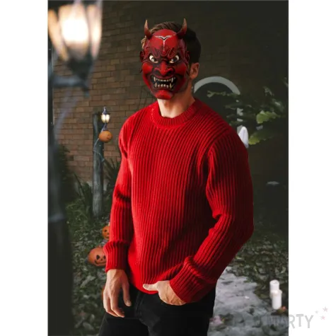 maska papierowa halloween diabel oni rozm uniwersalny