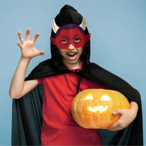 maska papierowa halloween diabel rozm uniwersalny