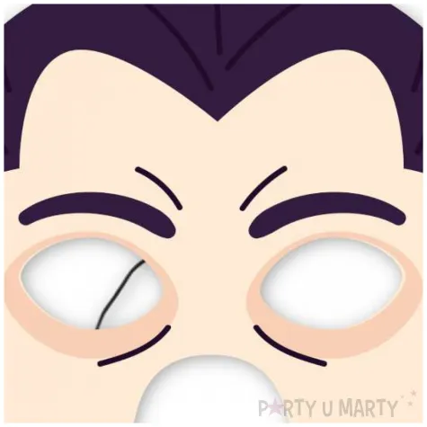 maska papierowa halloween wampir drakula rozm uniwersalny