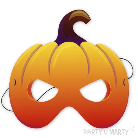 maska papierowa hallowen dynia rozm uniwersalny