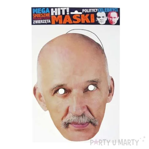maska papierowa janusz korwin mikke powergift