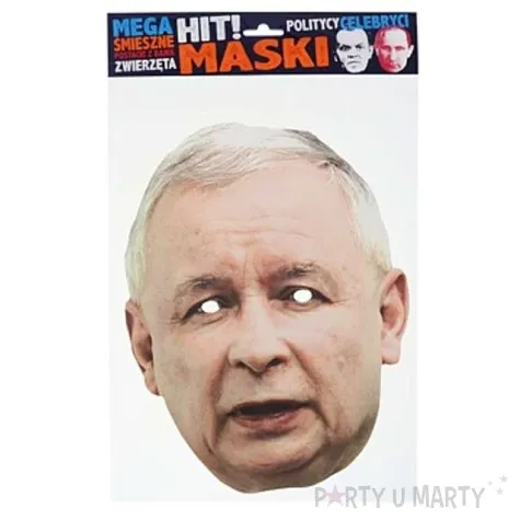 maska papierowa jaroslaw kaczynski powergift