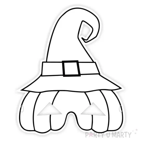 maska papierowa kolorowanka dynia w kapeluszu rozm uniwersalny 6 szt